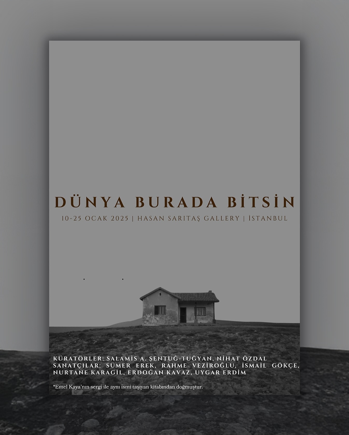 “Dünya Burada Bitsin” İstanbul’da: Kıbrıs Çağdaş Sanatının Eko-Poetik Sorgusu sergisinden görsel