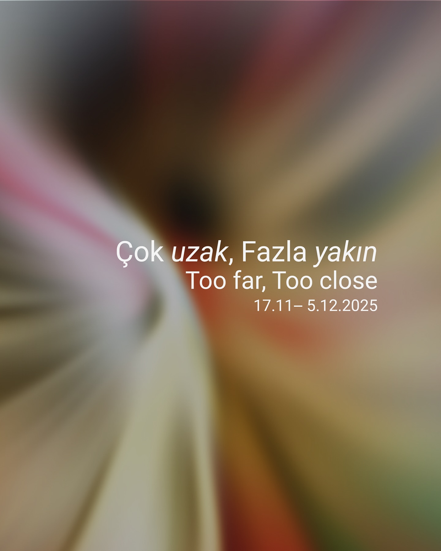 “Çok Uzak, Fazla Yakın / Too Far, Too Close” sergisinden görsel