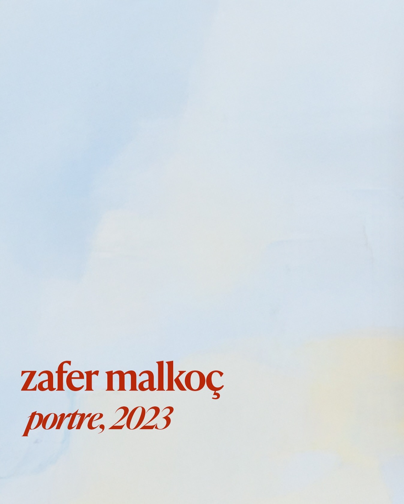Zafer Malkoç, Portre sergisinden görsel