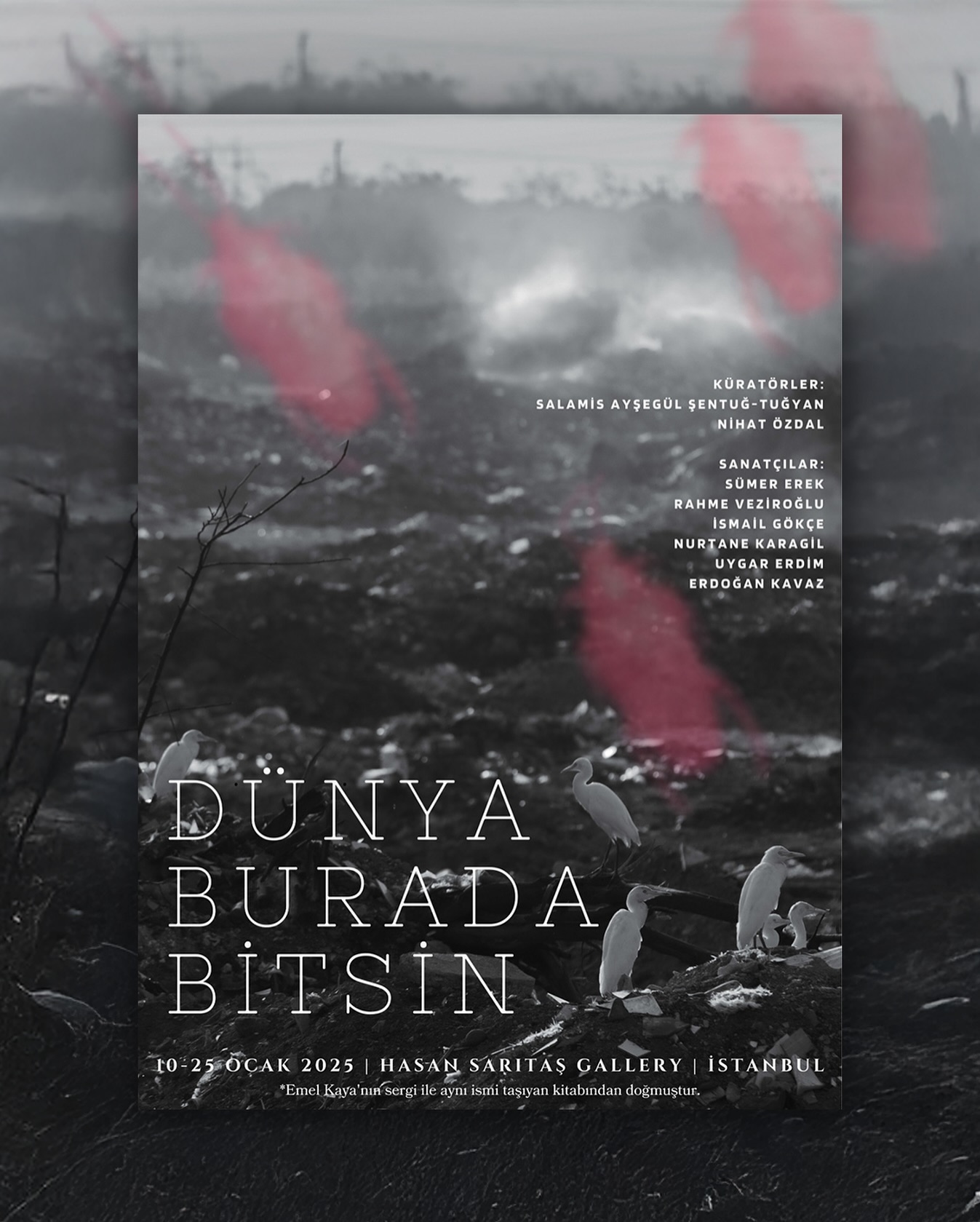 “Dünya Burada Bitsin” İstanbul’da: Kıbrıs Çağdaş Sanatının Eko-Poetik Sorgusu sergisinden görsel
